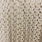 Forever 21 off-white ivory crochet open front CARDIGAN sweater top size MEDIUM