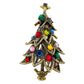 vintage Hollycraft gold & rhinestones Christmas Tree BROOCH holidays jewelry pin