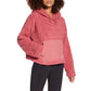 ZELLA pink mauve Cassie Sherpa Hoodie pullover top size LARGE new $69 outerwear