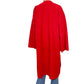 full length red suede-like Straight COAT size L / XL vintage apparel